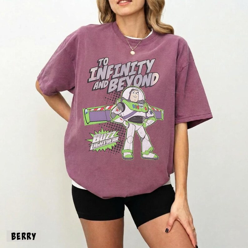 Vintage Toy Story Buzz Lightyear Shirt -To Infinity and Beyond Shirt,Toy Story Tee,Disneyland Gift,Disney Trip Tshirt,Buzz LightYear Tee image 5