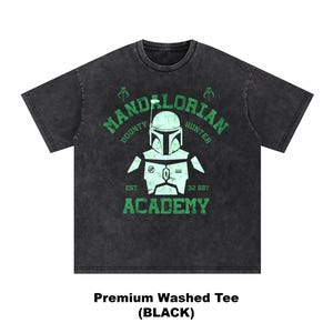 chemise vintage Mandalorian Academy - t-shirt chasseur de primes, t-shirt Grogu, sweat-shirt Star Wars image 3