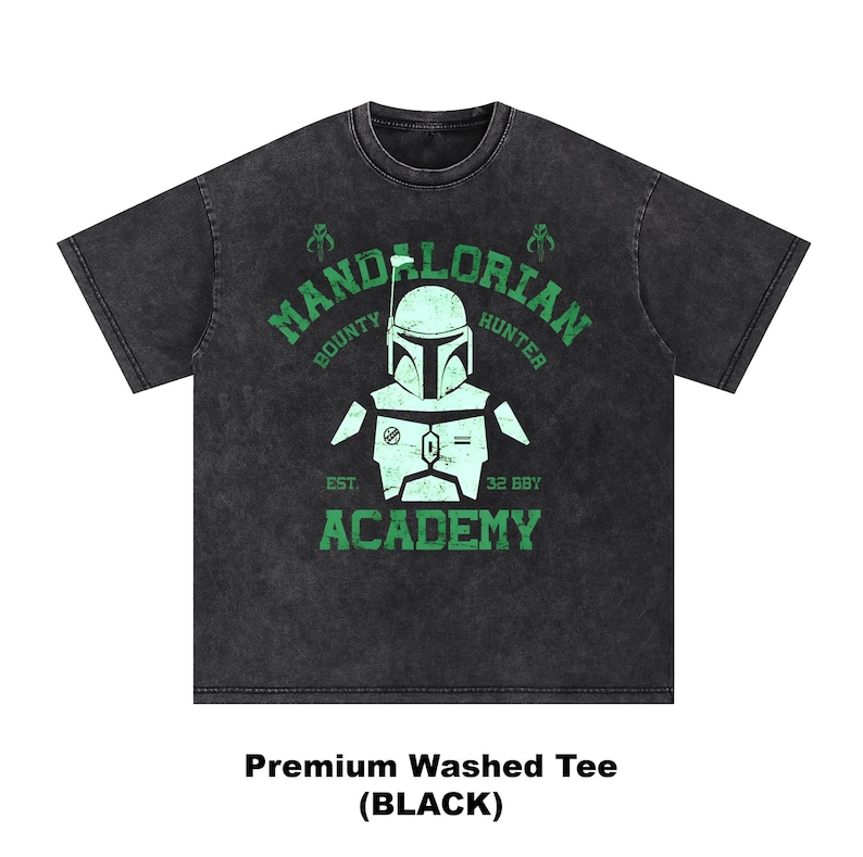 chemise vintage Mandalorian Academy - t-shirt chasseur de primes, t-shirt Grogu, sweat-shirt Star Wars image 3