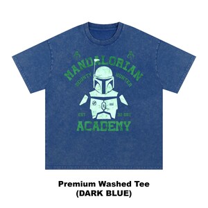 chemise vintage Mandalorian Academy - t-shirt chasseur de primes, t-shirt Grogu, sweat-shirt Star Wars image 4