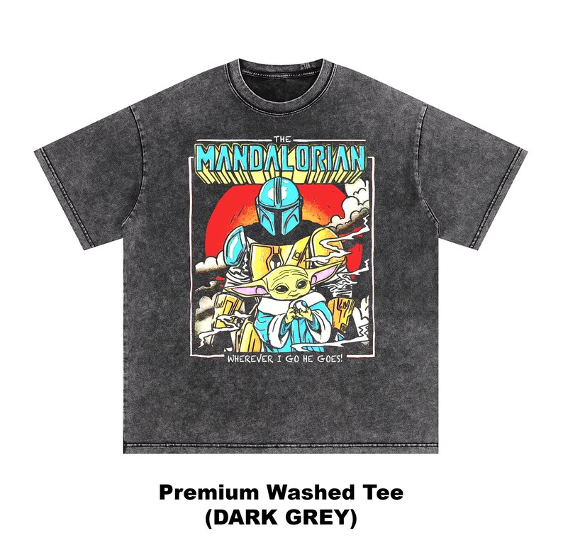 Mandalorian & Grogu Shirt - Mandalorian Tee,Star Wars Tshirt,Grogu Sweatshirt image 3