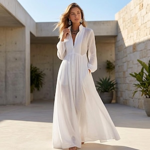 Long Sleeve Cinched Waist Dress - Etsy Long Sleeve Cinched Waist Dress - Etsy
