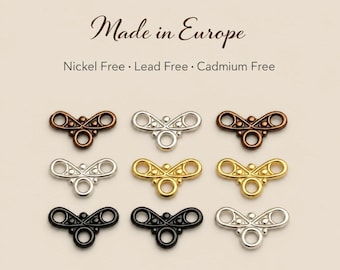 11mm Y Connector Charm – Brass Jewelry Link for Bracelets, Necklaces, Earrings