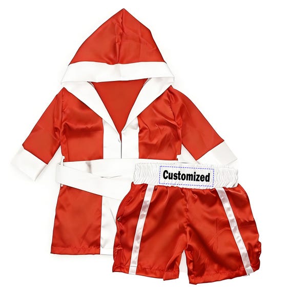 Personalized Kids Boxing Set Custom Robe and Shorts – Youth Costume for Training, Parties