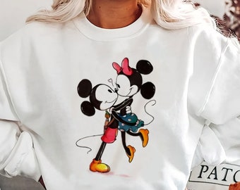 Mickey and minnie couple sweater - Etsy España