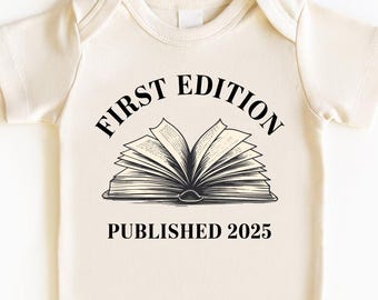 First Edition Baby Bodysuit, Baby Shower Gift, Baby Announcement Shirts, Newborn Gifts