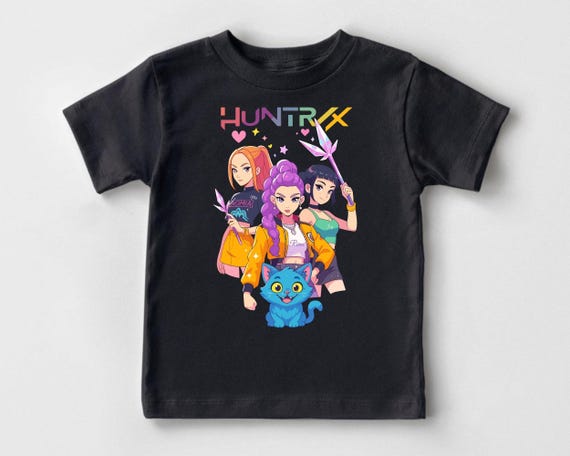 Kpop Demon Hunters Sweatshirt for Kids, Jinu Manga Shirt, Demon Hunters Kids Shirt, Huntrix Girls T Shirt, Mira Rumi Joey Shirt