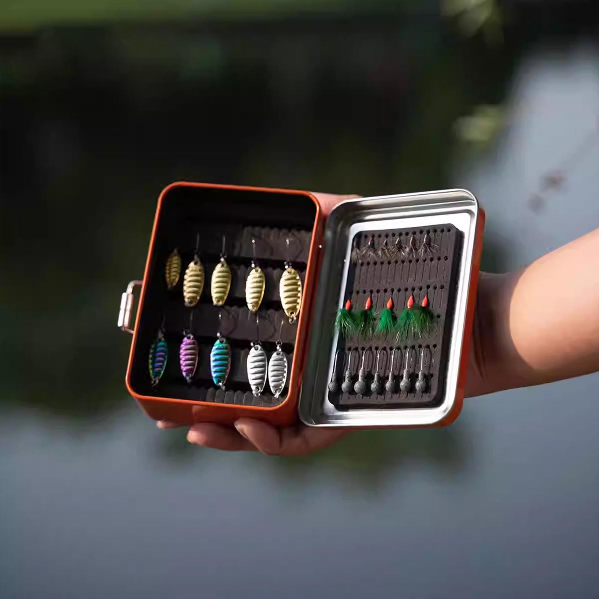 Engraved Tin Fly Box, Personalized Fishing Gift for Dad, Laser Engraved ...
