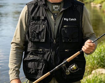 Vintage 90s Texsport Fishing Pocket Vest - Etsy