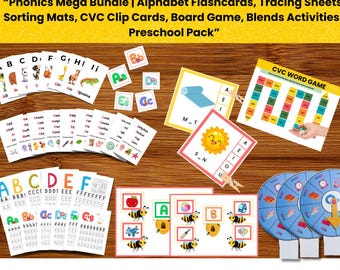 Phonics Mega Bundle | Preschool Alphabet Learning (Digital Download)