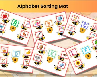 Montessori Alphabet Sorting Game: Letter Sound Matching Activity (Printable)