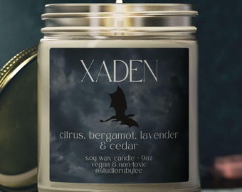 Xaden Duftkerze | Kokosnuss-Aprikosen-Soja-Wachs-Glas 9oz