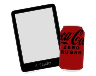 Lustiger Kindle Aufkleber für Coke Zero Lovers | 'Eine Kleinigkeit zum Abheben '