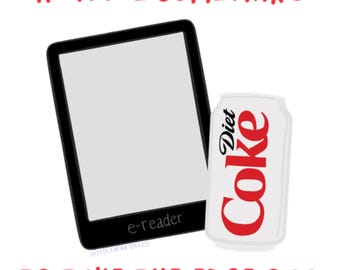 Lustiger Kindle Aufkleber für Cola-Liebhaber | 'Eine Kleinigkeit zum Abheben '