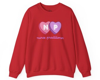 np Candy Hearts Nurse Prancer Rundhals-Sweatshirt - vier Farben erhältlich