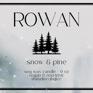 Vela perfumada de espino blanco de serbal / Tarro de cera de soja de 9 oz imagen 4