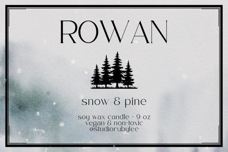 Vela perfumada de espino blanco de serbal / Tarro de cera de soja de 9 oz imagen 4