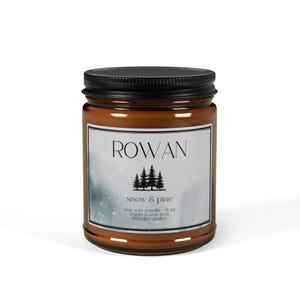 Vela perfumada de espino blanco de serbal / Tarro de cera de soja de 9 oz imagen 2