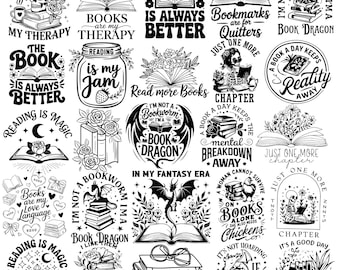Book Reading Clipart Bundle,Floral Book Svg,Book Lover Png Designs,Book Quotes Svg,Reading svg,Book Lovers svg,Librarian svg,Book dragon svg