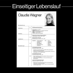 „Minimalistische Lebenslauf Vorlage Deutsch mit modernem, kreativem und schlichten Design, ideal für professionelle Bewerbungen. Diese professionelle Bewerbungsvorlage ist vollständig bearbeitbar in Mac Pages und Canva und eignet sich für kreative, moderne und strukturierte Lebensläufe. Inklusive passendem Anschreiben, ATS-freundlich, übersichtlich gestaltet und perfekt für Bewerber, die mit einer klaren, eleganten und professionellen Lebenslauf Vorlage überzeugen möchten