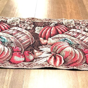 Tapestry Table Runner, Fall Theme