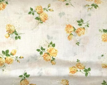 Vintage Double Flat Sheet, Cotton & Poly Muslin