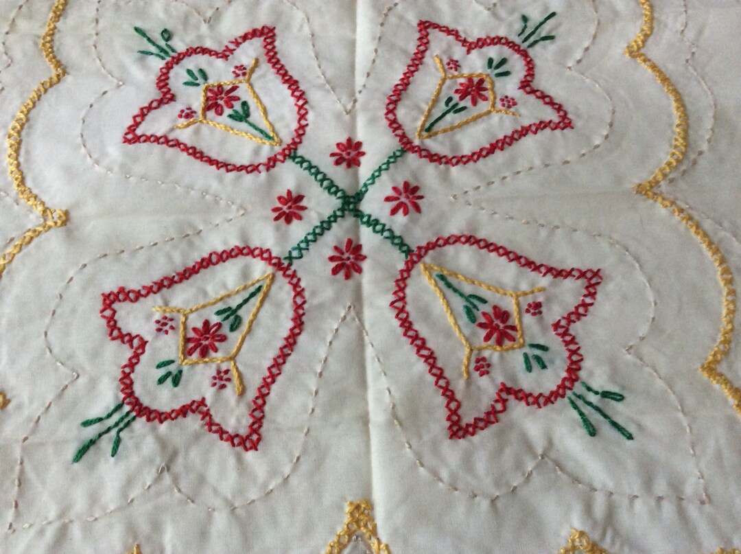 Hand Embroidered Quilt Blocks Set of 14 Quilt Blocks Etsy