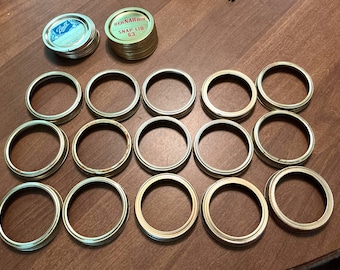 small mouth jar lids and rings 63”