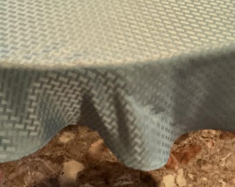 Polyester Tablecloth, 70 inch, Round, medium Blue