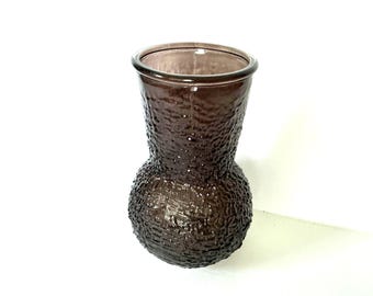 Vintage Flower Vase 6 inches Purple