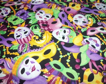 Mardi Gras Fabric Ready For The Celebration Colorful Fat Quarter New BTFQ