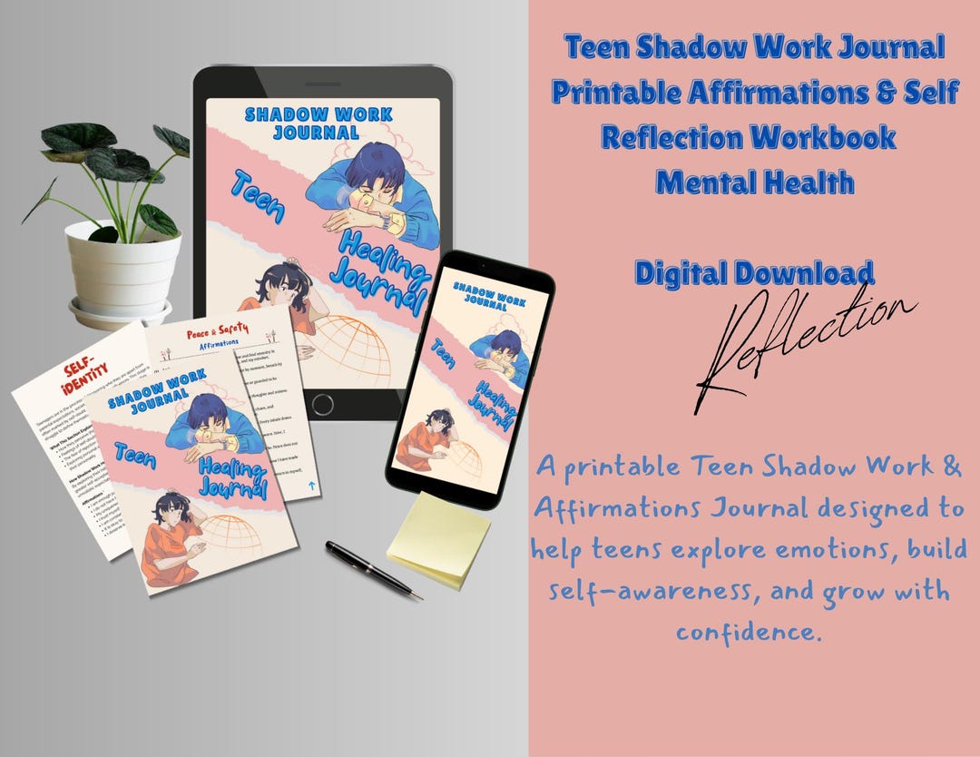 Teen Shadow Work Journal | Printable Affirmations & Self-reflection ...