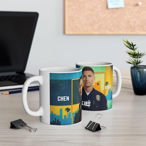 Ceramiczny kubek inspirowany Chenford | Kolorowa, błyszcząca filiżanka do kawy i herbaty