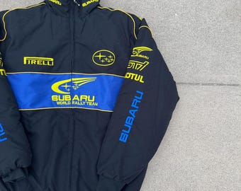 Subaru Racing F1 Jacket – Embroidered Streetwear Zip-up - Etsy