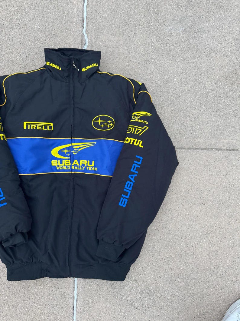 Subaru Softshell Jacket Subaru Racing F1 Jacket – Embroidered Streetwear Zip-up - Etsy