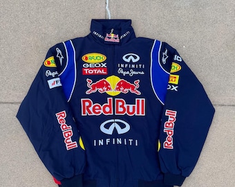 Chaqueta Formula Team Motorsport F1 – Estilo streetwear bordado con cremallera