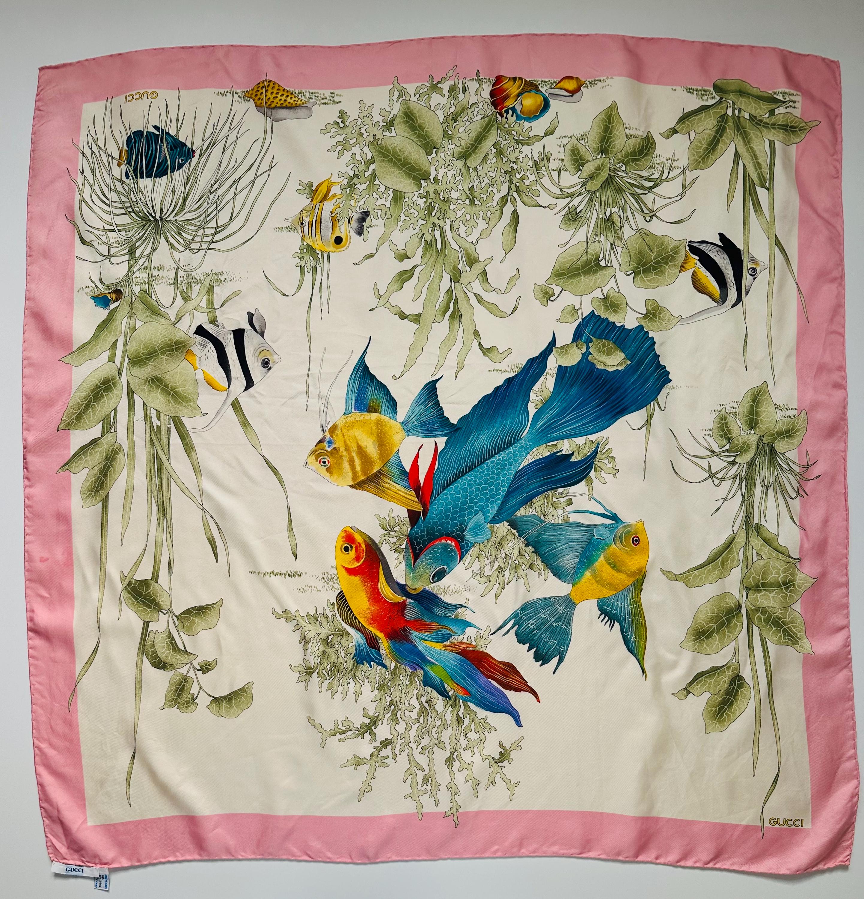 Gucci Fish Scarf - Etsy