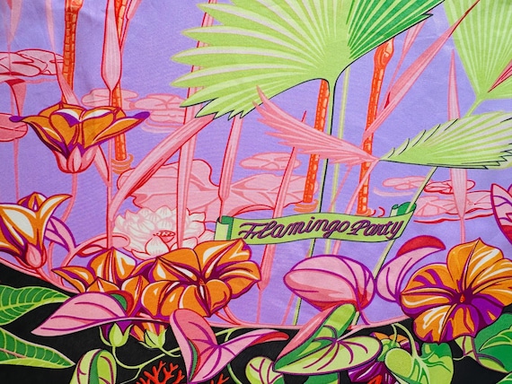 Hermès Silk Scarf 90 “flamingo Party” – Tropical Pink & Orange