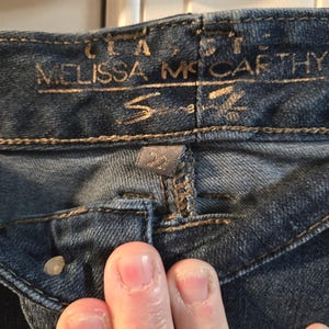 Hand-Painted "Mountains are Calling" Custom Denim | Seven7 by Melissa McCarthy size 22 image 5
