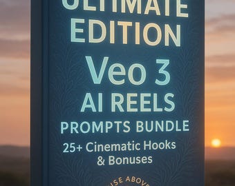 Bundel met Veo 3 AI Reels-prompts: 25+ filmische hooks en bonussen (ultieme editie).