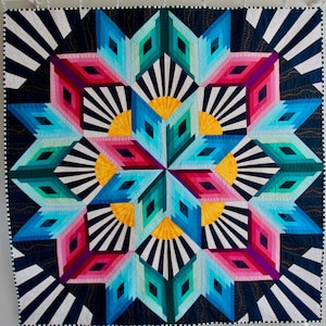 Award winning Breathless Beauty quilt pattern foundation paper piecing