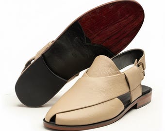 Handmade Peshawari Chappal, Traditional Sandals, Leather Footwear, Men's Shoes, Comfortable Slip-On, Pakistani Chappal