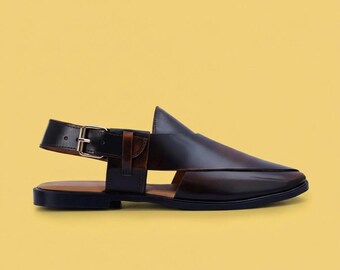 Leather Handmade Peshawari chappal Men