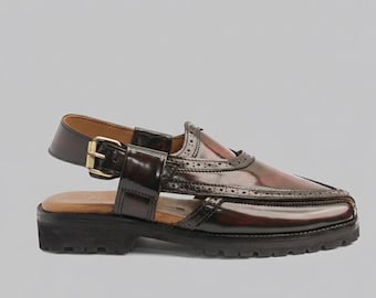 Leather Handmade Peshawari chappal Men