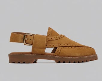 Leather Handmade Peshawari chappal Men
