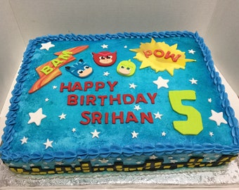 fondant pj mask cake