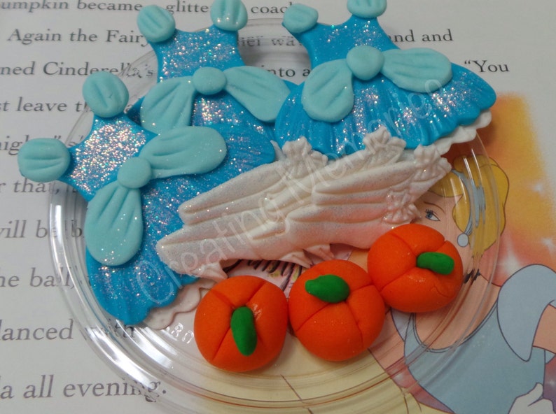 Edible cupcake or cake decorations for your Princess party FONDANT Princess dresses Perfect for that special birthday