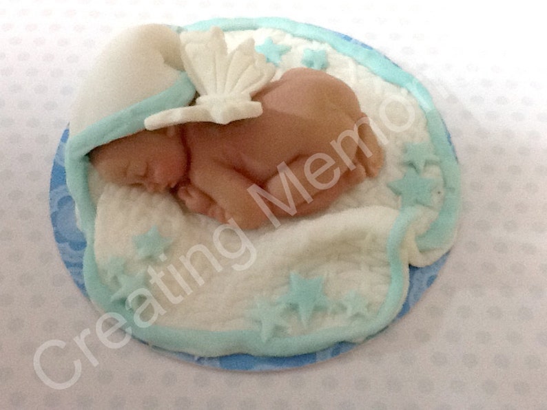 Baby Angel Cake Topper Boy cake topper/Baby Etsy