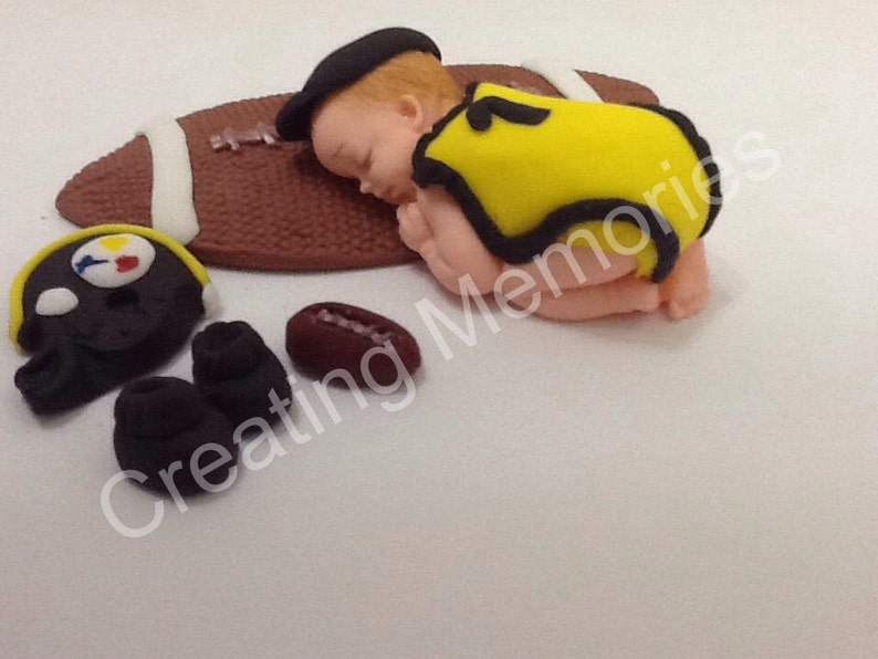 Fondant Baby football Player/Cake Topper/girl cake Etsy