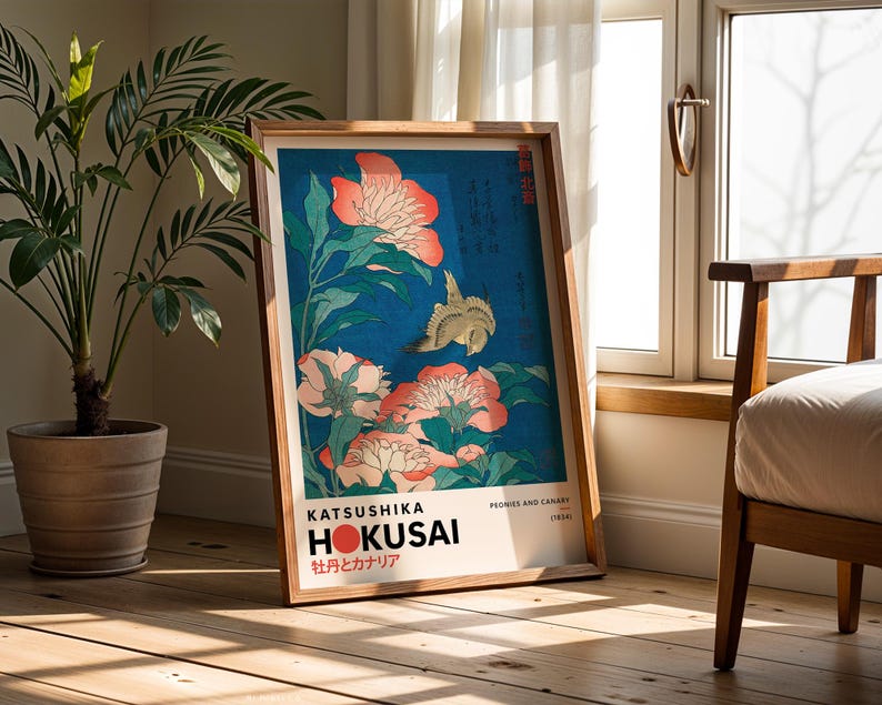 Katsushika Hokusai Set of 6 Print | Hokusai Wall Art | Hokusai Art Print | Japanese Wall Art | Japanese Woodblock | Ukiyo-e Print image 13
